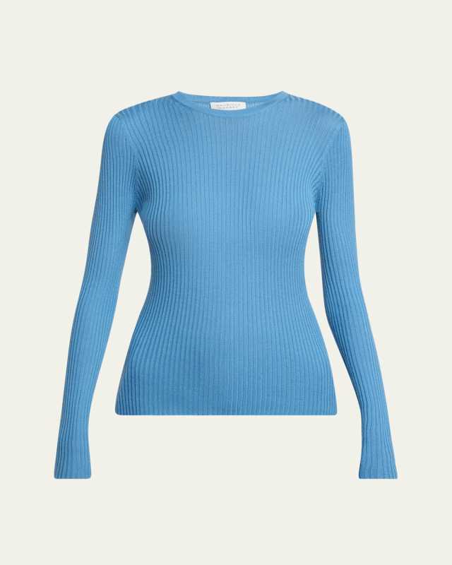 Browning Ribbed Cashmere Top